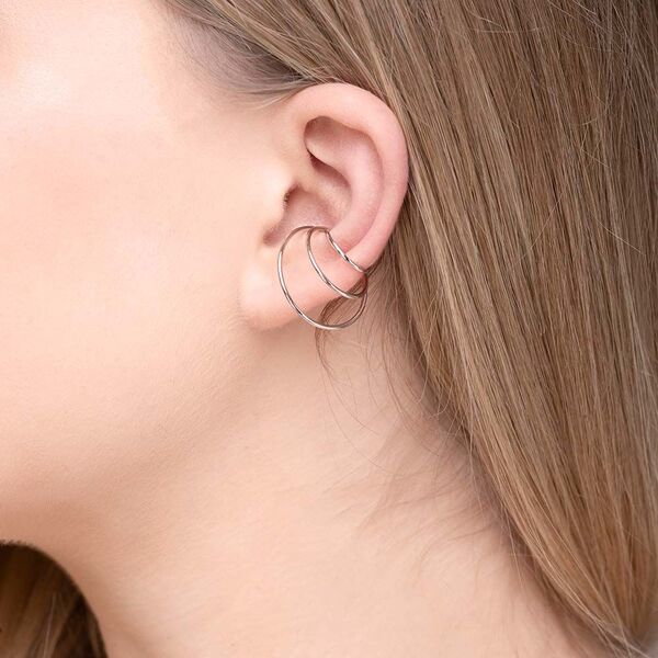 Earcuff Triple Ring, 18 K Rosegold vergoldet Bild 2