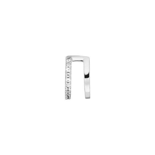Earcuff Double Line, Zirkonia, 925 Sterling Silber Bild 2