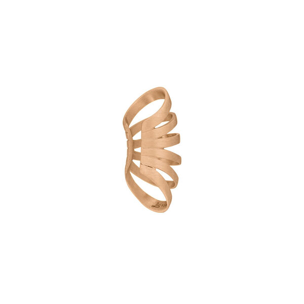 Earcuff Rock, 18 K Rosegold vergoldet Bild 2