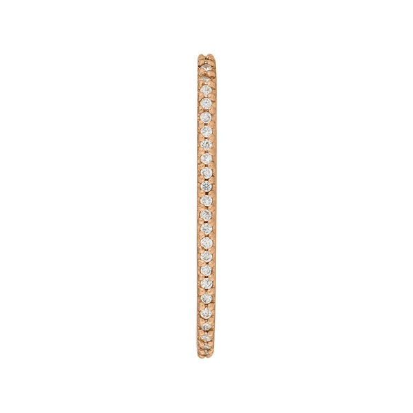 Single Ultra Huggie, Zirkonia, 18 K Rosegold vergoldet Bild 2