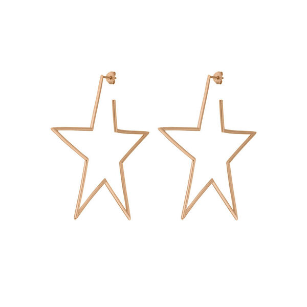 Creole STAR, 60mm, 18 K Rosegold vergoldet Bild 2