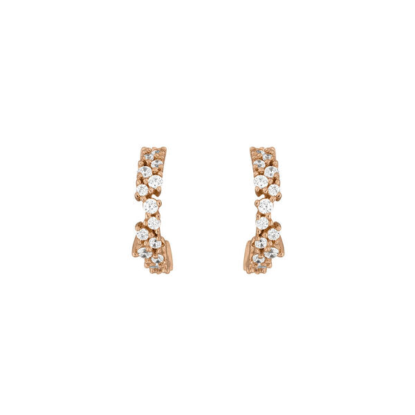 Mini Creole CRYSTAL, 18 K Rosegold vergoldet Bild 2