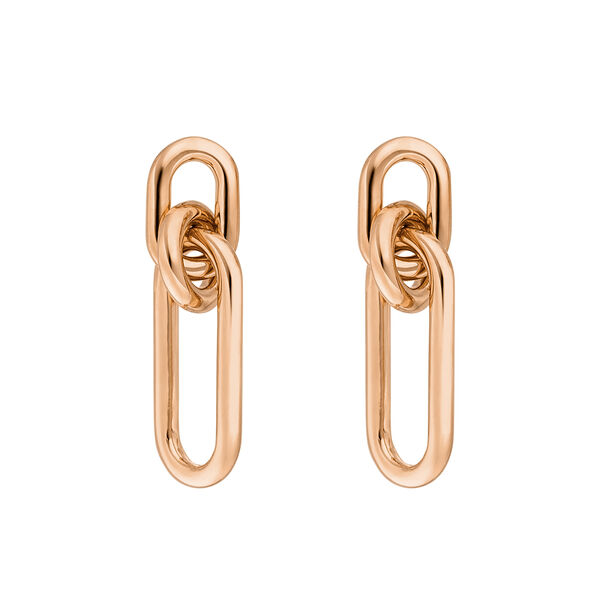 Silber Ohrhnger, Rosegold, Karabiner Bild 2