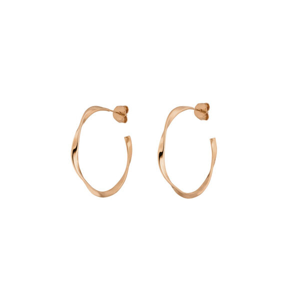 Creole Twist, 20mm, 18 K Rosegold vergoldet Bild 3