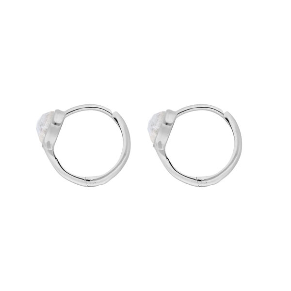 Creolen VALENTINE, Mondstein, 925 Sterlingsilber Bild 3