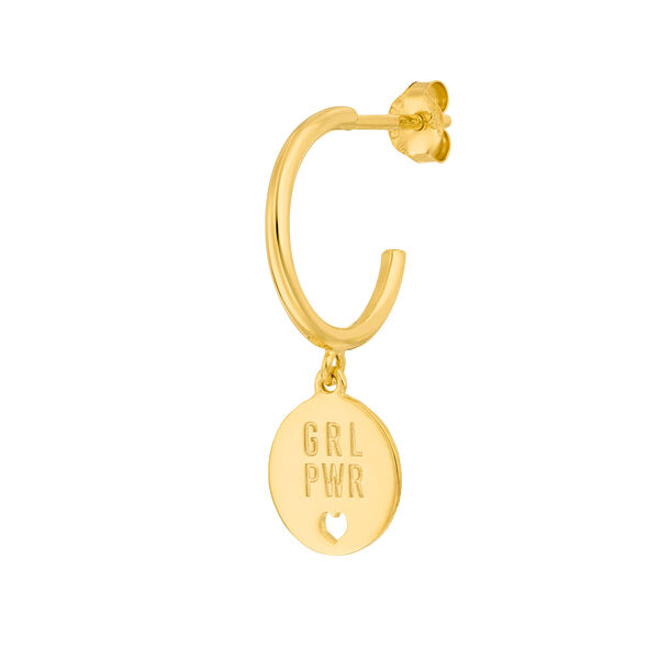 Single-Creole GRL PWR, Gelbgold Bild 2