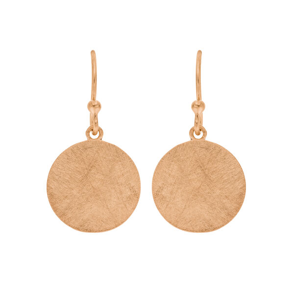 Ohrhnger Plttchen gro, 18 K Rosegold vergoldet Bild 2