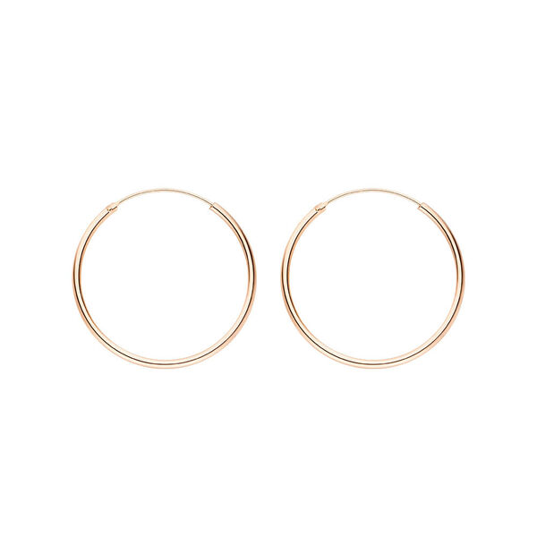 Creole Pure, 30mm, 18K Rosegold vergoldet Bild 2