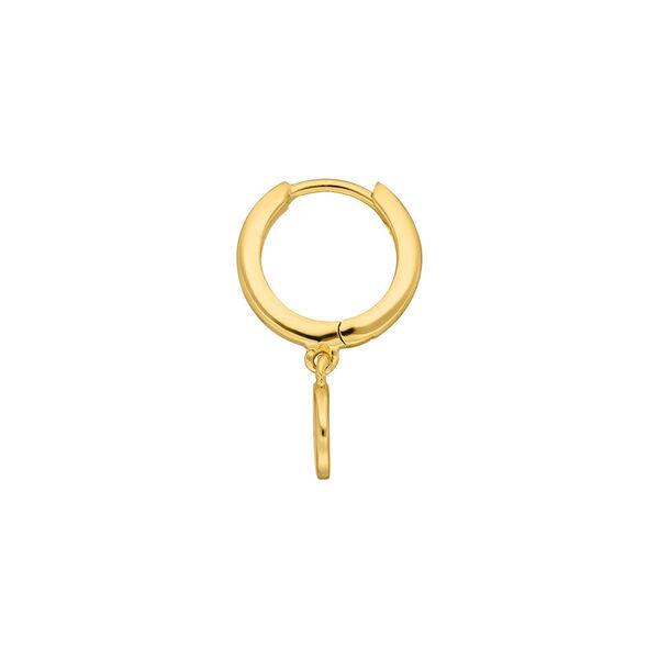 Single Creole PLATELET, 18 K Gelbgold vergoldet Bild 3