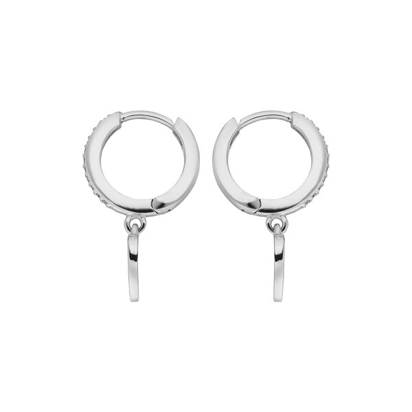 Creolen HEARTS/Zirkonia, 925 Sterlingsilber Bild 3