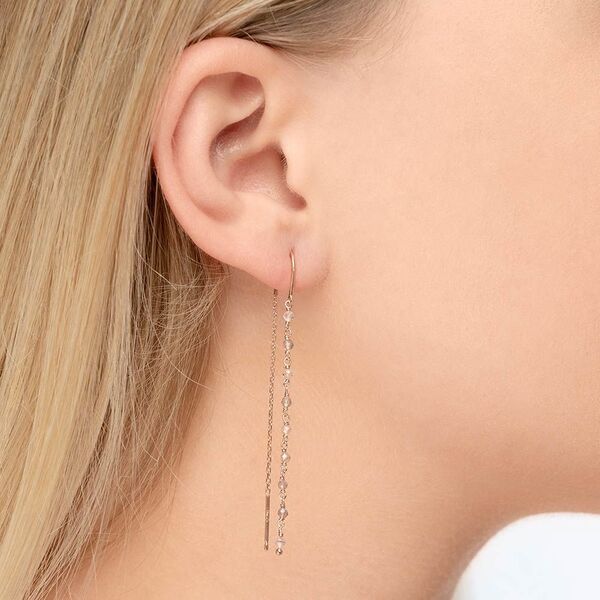 Ohrhnger Rainbow, Labradorit, 18 K Rosegold vergoldet Bild 2