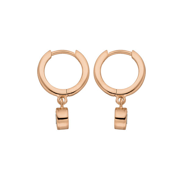 Creolen PURE, 18 K Rosegold vergoldet Bild 3