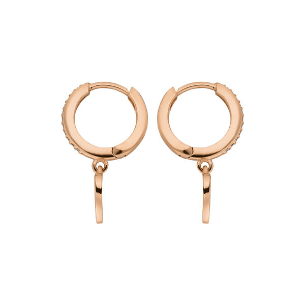 Creolen HEARTS/Zirkonia, 18 K Rosegold vergoldet Bild 3