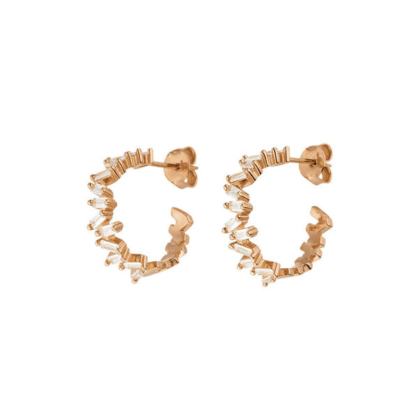 Creole ICE CUBE, Zirkonia, 18 K Rosegold vergoldet Bild 3