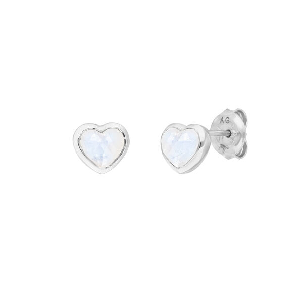 Ohrstecker VALENTINE, Mondstein, 925 Sterlingsilber Bild 2