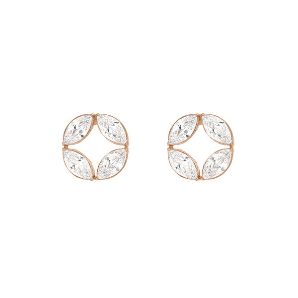 Ohrstecker Zirkonia Flower, 18 K Rosegold vergoldet Bild 2