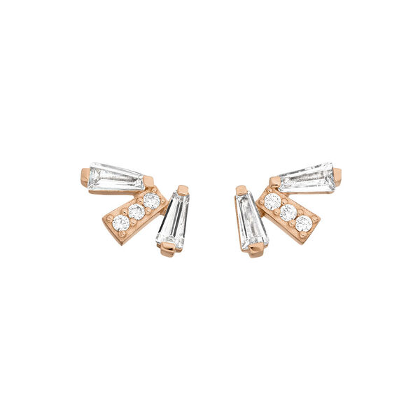 Ohrstecker CRYSTAL, 18 K Rosegold vergoldet Bild 2