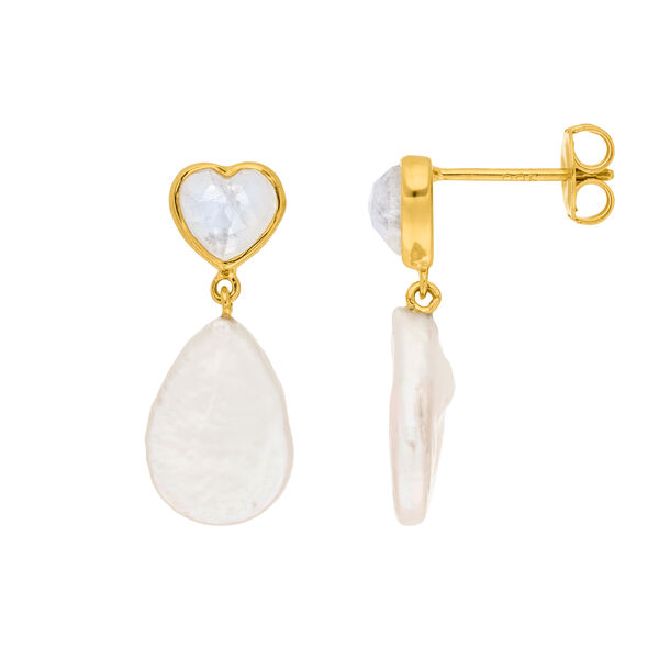 Ohrstecker VALENTINE PEARLS, 18 Karat Gelbgold vergoldet Bild 3