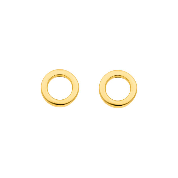 Ohrstecker MINI Circle, 18 K Gelbgold vergoldet Bild 2