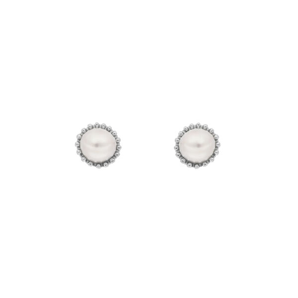 Ohrstecker mit Perle, 925 Sterlingsilber Bild 2