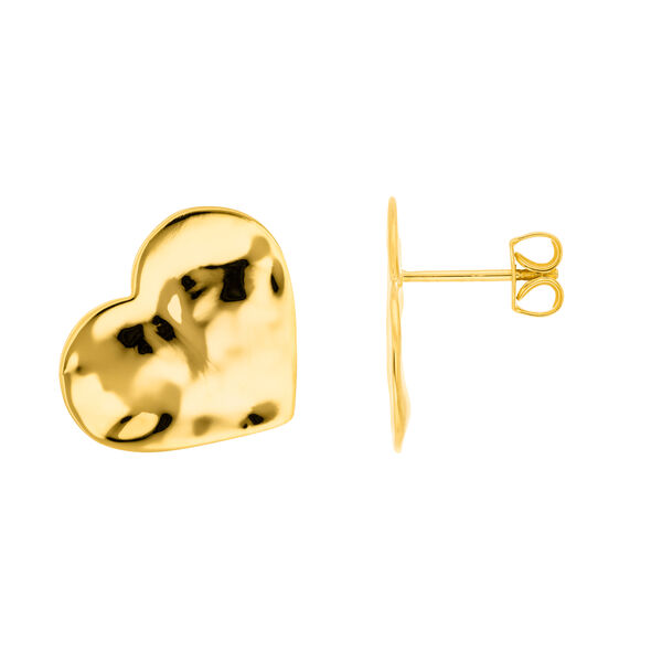 Ohrstecker BIG HEART, 18 K Gelbgold vergoldet Bild 3