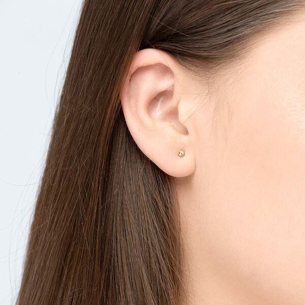 Ohrstecker MINI Pure 18 K Gelbgold vergoldet, 18 K Gelbgold vergoldet Bild 2