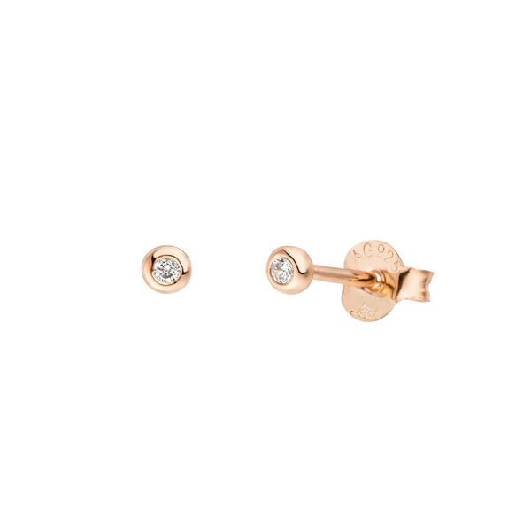 Ohrstecker MINI Pure 18 K Gelbgold vergoldet, 18 K Rosegold vergoldet Bild 3