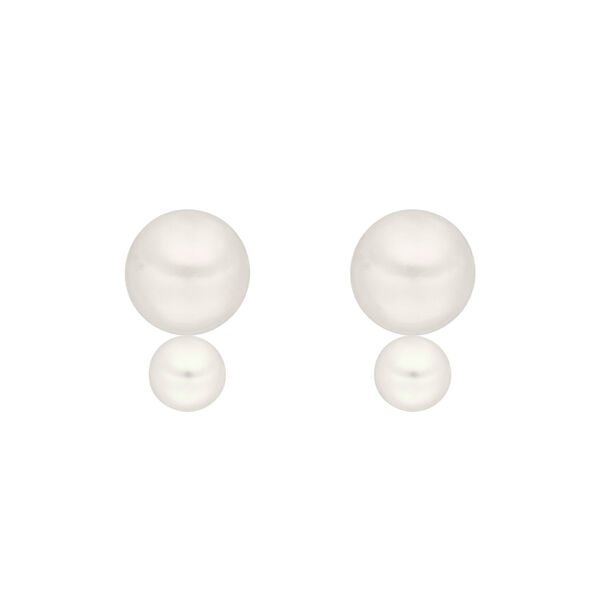 Ohrstecker Two Pearls, 18 Karat Gelbgold vergoldet Bild 3