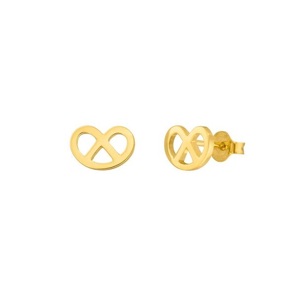 Ohrstecker Brezn, 18 K Gelbgold vergoldet Bild 2