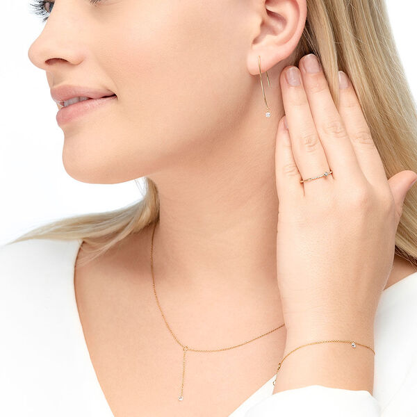 Creole Pure M Diamant, 18 Karat Gelbgold Bild 3