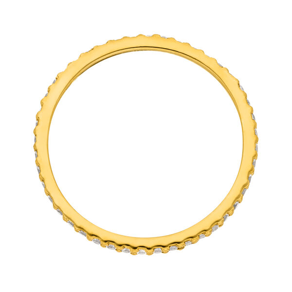 Memoryring, 18 K Gelbgold vergoldet, Gre 50 