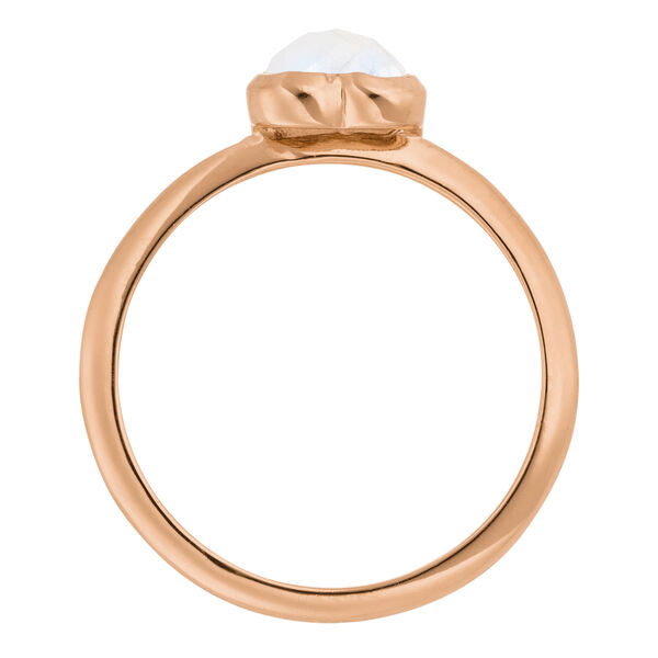 Ring VALENTINE, Mondstein, 18 Karat Rosegold vergoldet, Gr.50 Bild 3