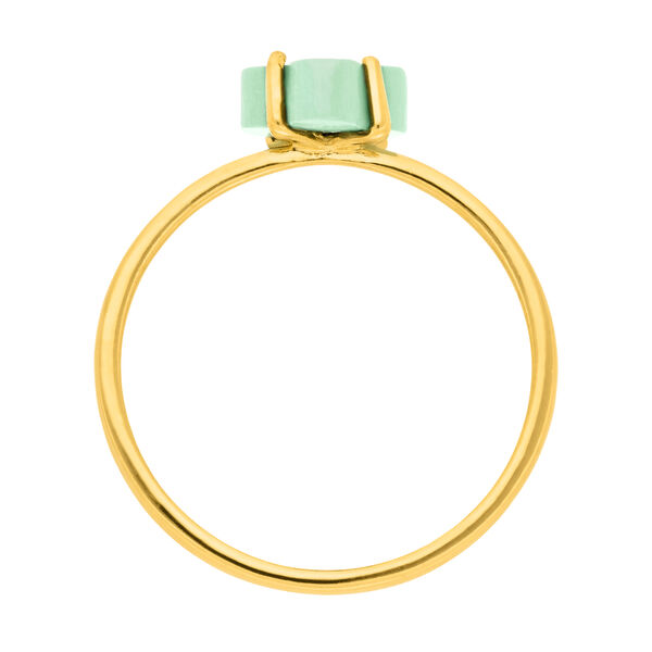 Ring Clover Gem, Amazonit, 18 Karat Gelbgold vergoldet Bild 2