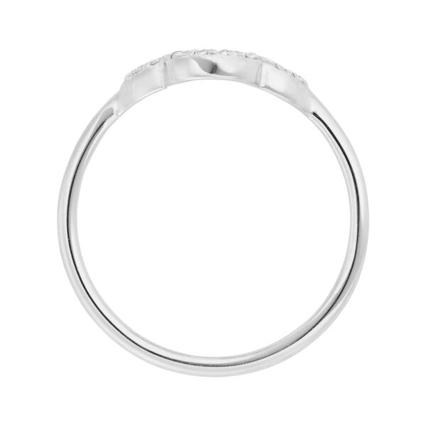 Kleeblatt Ring mit Zirkonia, 925 Sterlingsilber, Gr.50 Bild 3