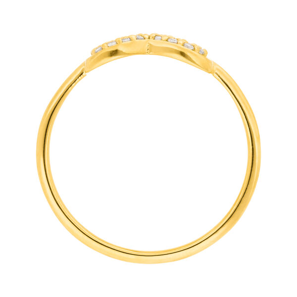 Ring Brezn mit Zirkonia, 18 Karat Gelbgold vergoldet Bild 3