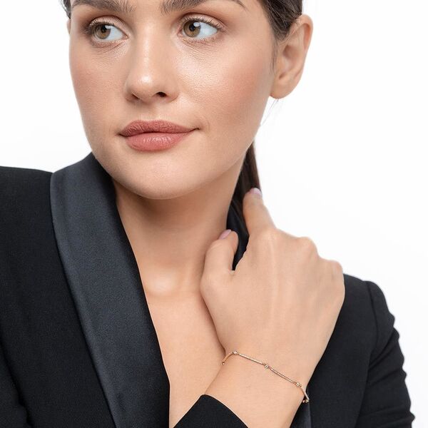 Armband Bar, 18 Karat Gelbgold, Diamanten Bild 4