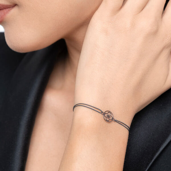 Freundschaftsarmband Clover, 14 Karat Rosegold Bild 3