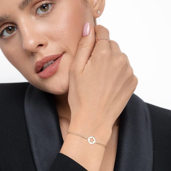 Freundschaftsarmband Star, 14 Karat Rosegold Bild 3