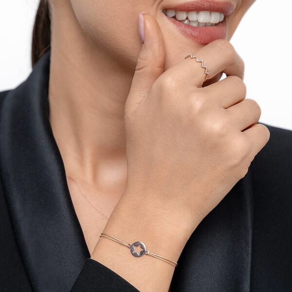 Freundschaftsarmband Star, 14 Karat Rosegold Bild 2