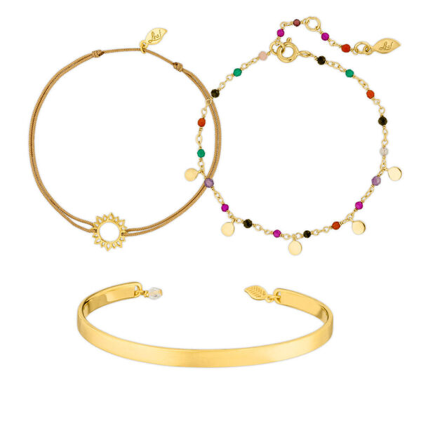 Bracelet Mix Garden Party, 18 K Gelbgold vergoldet Bild 2