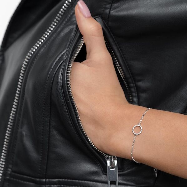 Armkette Circle mit Diamanten, 18 Karat Weigold Bild 2