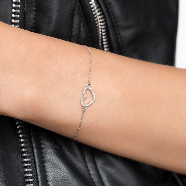 Armkette Heart mit Diamanten, 18 Karat Weigold Bild 3